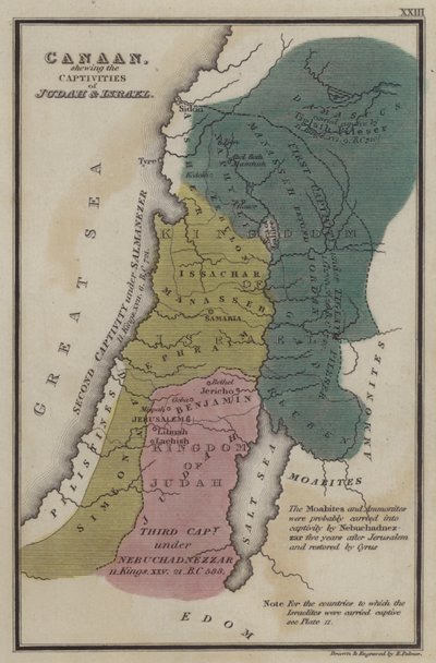 Kanaän, met de ballingschappen van Juda en Israël door English School