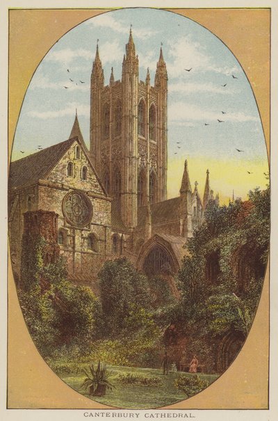 Kathedraal van Canterbury door English School