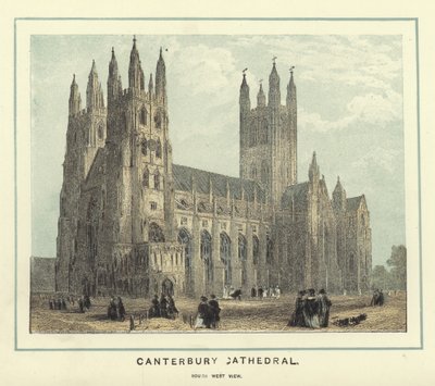 Canterbury Kathedraal, zuidwest aanzicht door English School