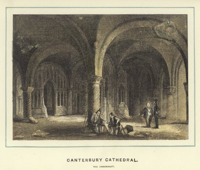 Canterbury Kathedraal, de crypte door English School