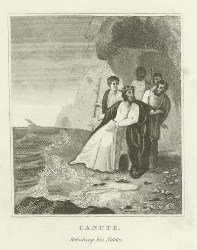 Canute, Berisping van zijn Edelen door English School