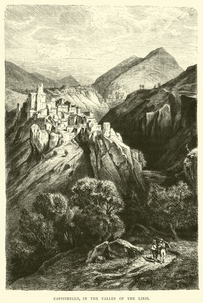 Capistrello, in de Vallei van de Liris door English School