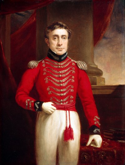 Kapitein David Leighton (1774-1860) 4e Regiment Inheemse Infanterie, ca.1804 door English School