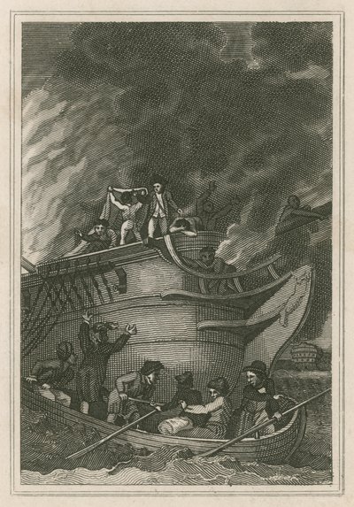 Heldhaftigheid van kapitein George Farmer bij de actie van 6 oktober 1779 door English School
