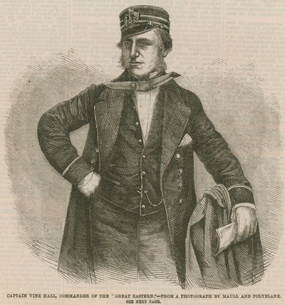 Kapitein Vine Hall, commandant van de Great Eastern door English School