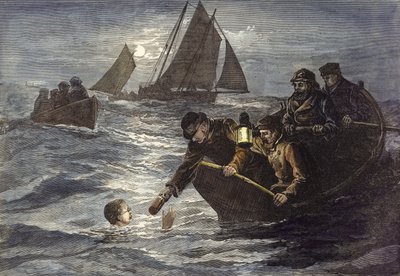 Kapitein Webbs poging om het Kanaal over te zwemmen, hete koffie bij maanlicht door English School