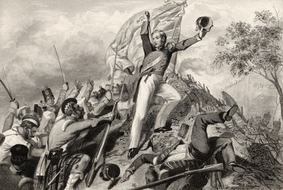 Verovering van de kanonnen door de Hooglanders voor Cawnpore in 1857, uit 