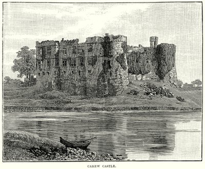 Carew Castle (gravure) door English School