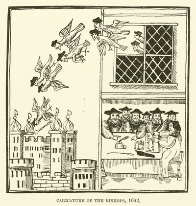 Karikatuur van de bisschoppen, 1642 door English School