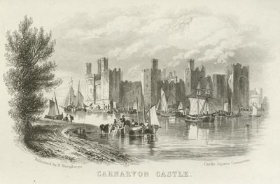 Carnarvon Castle, Noord-Wales door English School