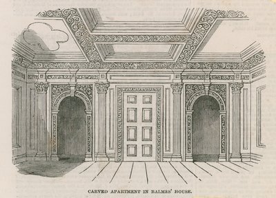 Uitgesneden kamer in Balmes Huis door English School