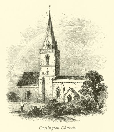 Cassington kerk door English School