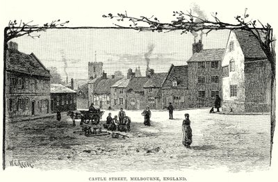 Castle Street, Melbourne, Engeland (gravure) door English School