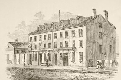 Kasteel Thunder, Richmond, Virginia (litho) door English School