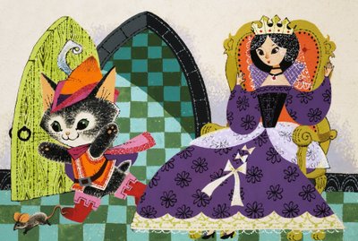 Kat jaagt op muis voor de Koningin door English School