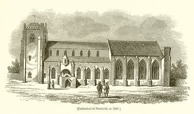 Kathedraal van Dunkeld, in 1660 door English School