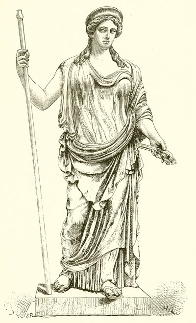 Ceres gevonden in Ostia in 1856 (Museum van het Vaticaan) door English School