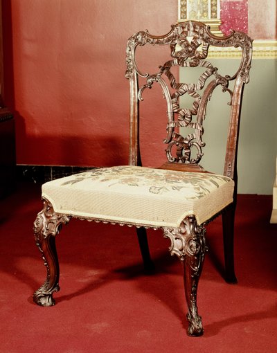Stoel, Chippendale Director ontwerp, c.1760 door English School