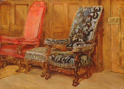 Stoelen in een gang door English School