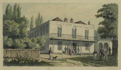 Chalk Farm, St Pancras, ca. 1850 door English School