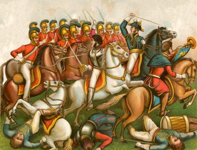 Aanval van de Garde, Waterloo door English School
