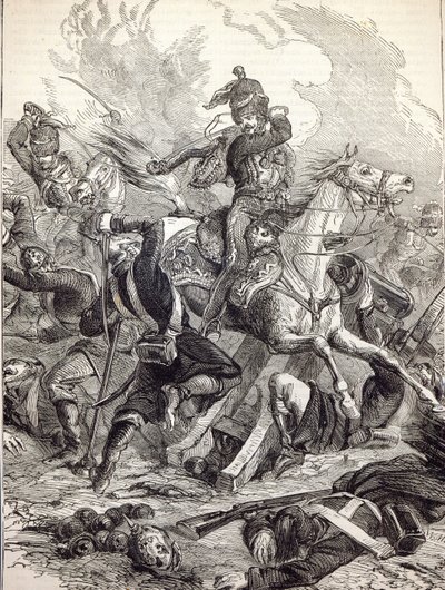 Charge van de Lichte Brigade, illustratie uit 