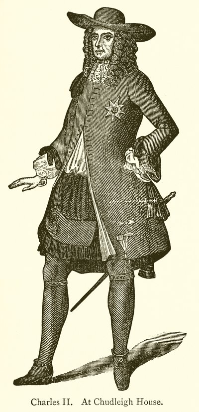 Charles II bij Chudleigh House door English School