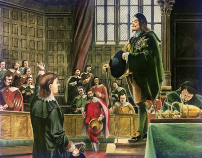Karel I in het Lagerhuis door English School