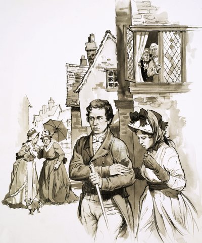 Charles Lamb en zijn zus werden van het ene onderkomen naar het andere gedreven door lokale roddels door English School