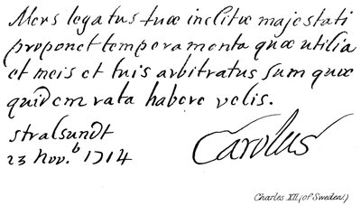 Karel XII van Zweden door English School