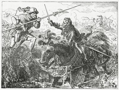Karel de Stoute, Hertog van Bourgondië, bij de Slag om Nancy, 5 januari 1477, 1882 door English School