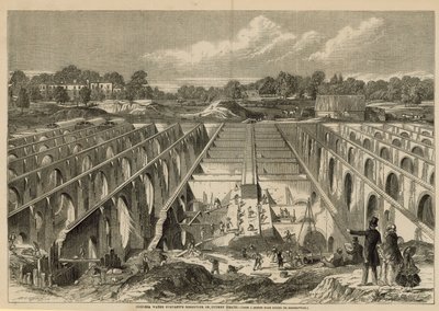 Reservoir van de Chelsea Water Company door English School