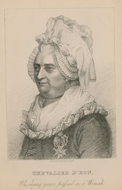 Chevalier DEon, die vele jaren als vrouw doorbracht door English School