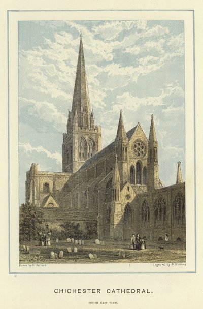 Chichester Kathedraal, zuidoost aanzicht door English School