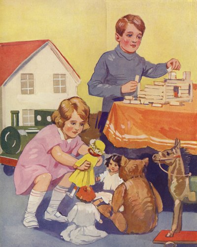 Kinderen aan het spelen door English School