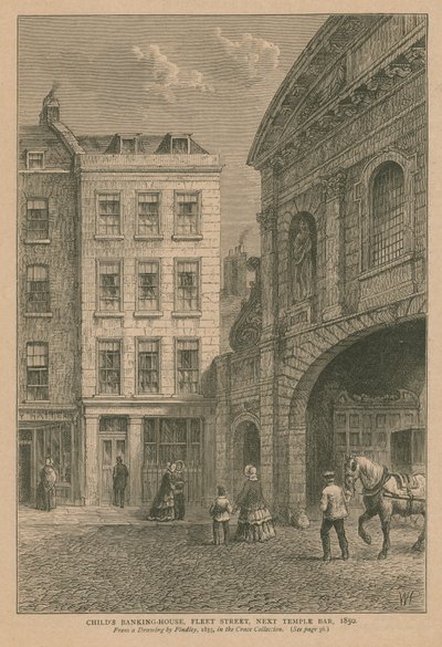 Childs Banking House aan Fleet Street door English School