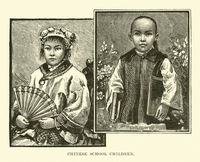 Chinese schoolkinderen door English School