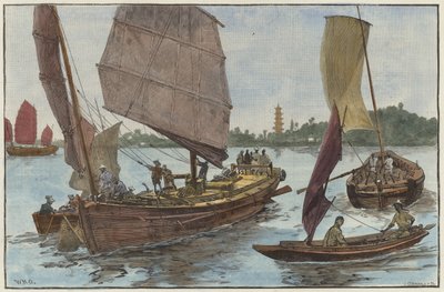 Chinese vis- en vrachtschepen door English School