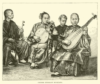 Chinese rondtrekkende muzikanten door English School