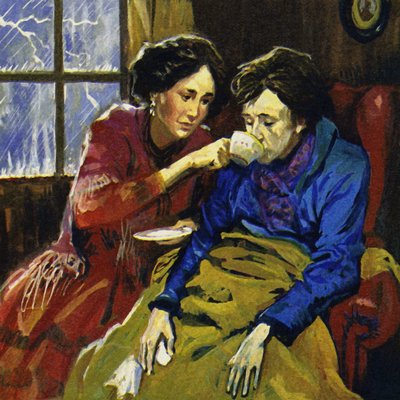 Chopin werd verzorgd door de romanschrijver George Sand toen hij ziek werd door English School