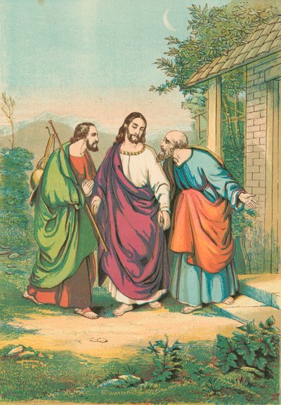 Christus, Johannes en Petrus door English School