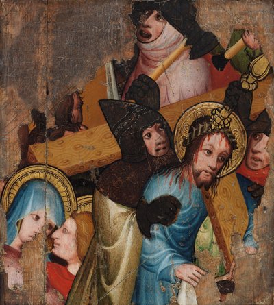 Christus draagt het Kruis, c.1400-25 door English School
