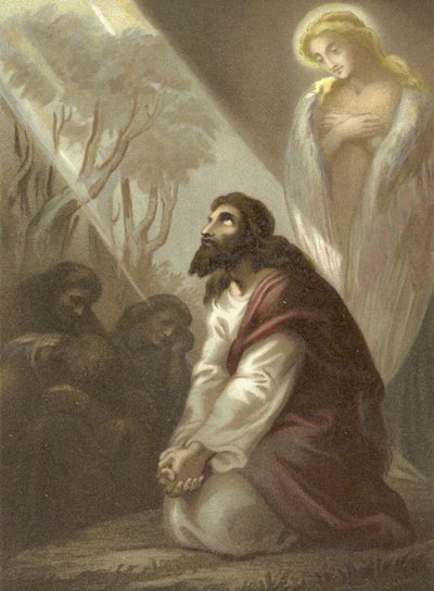 Christus in de Hof van Getsemane door English School