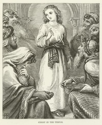 Christus in de Tempel door English School
