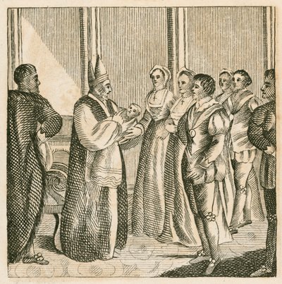 Doop van prinses Elizabeth, dochter van koning Henry VIII door English School