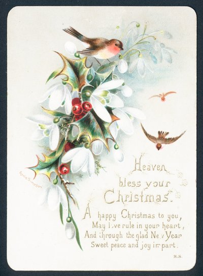 Kerstkaart - God zegene uw Kerstmis door English School