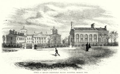 Church of England Metropolitan Training Institution, Highbury Park door English School