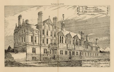 Kerk van Engeland Soldateninstituut in Woolwich door English School