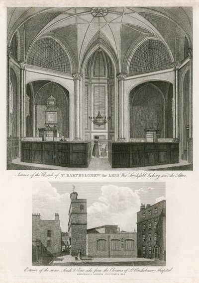 Kerk van St Bartholomeus de Kleine, West Smithfield door English School