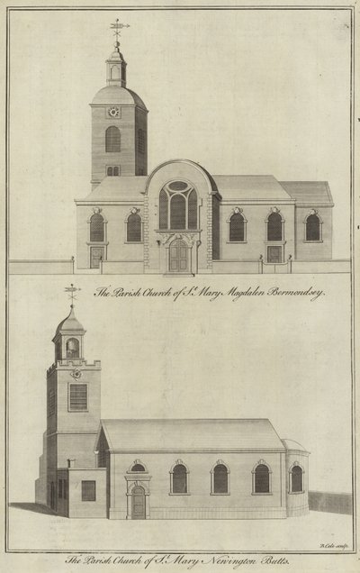 Kerk van St Mary Magdalen, Bermondsey en kerk van St Mary, Newington Butts door English School
